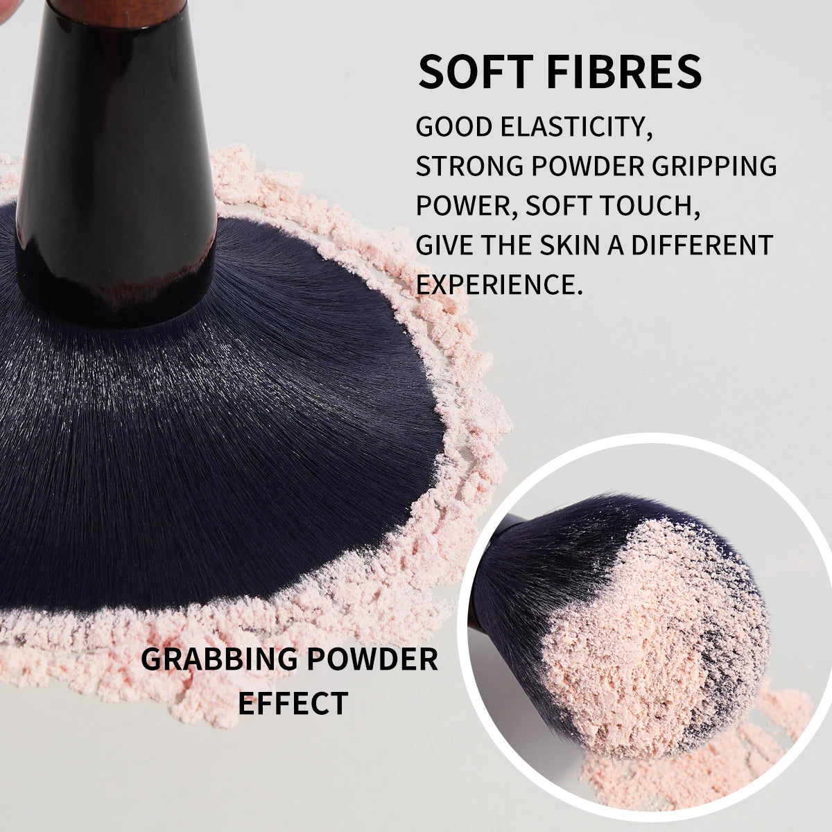 Maange Professional Powder & Blush Makeup Brush | Soft Dense Bristles