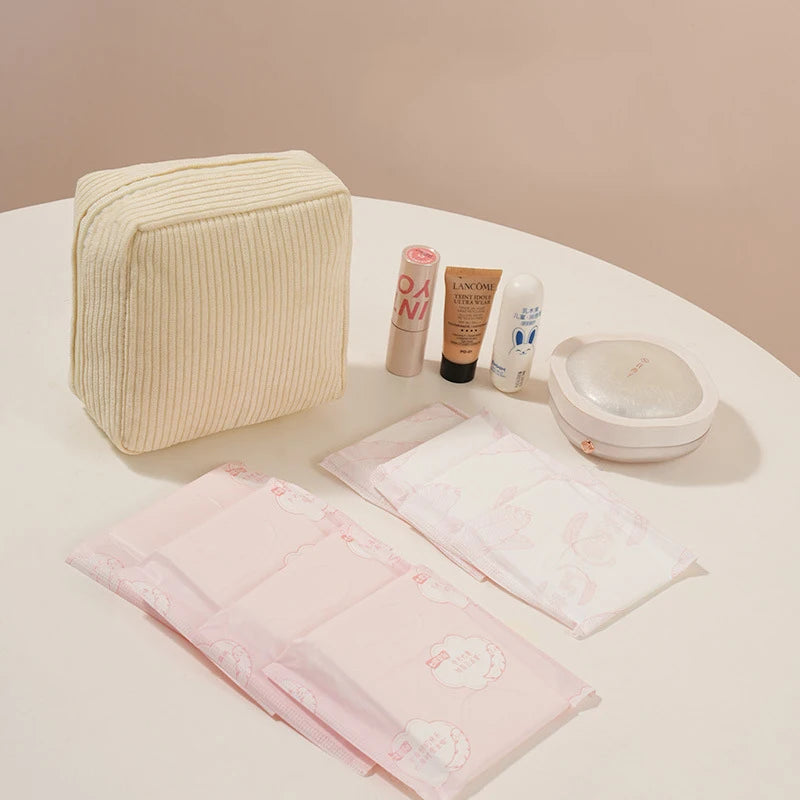 Portable Mini Makeup & Sanitary Napkin Organizer Bag – Travel Storage Pouch