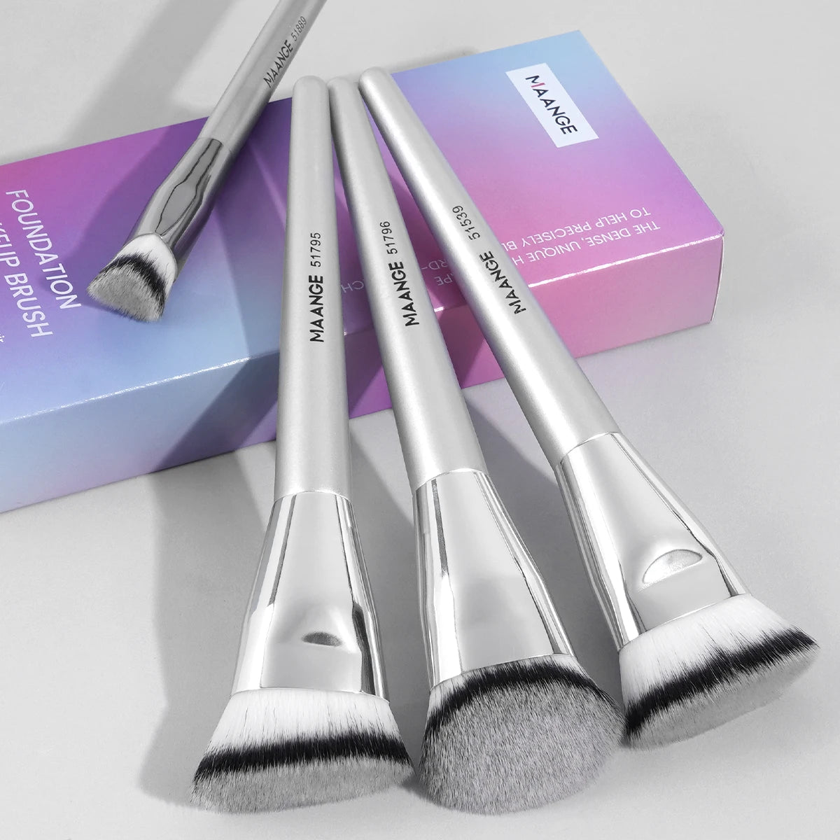 Maange 4-Piece Professional Makeup Brush Set | Foundation, Contour & Blending Brushes