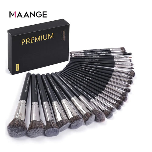 Maange 25-Piece Professional Makeup Brush Set with Gift Box | Face & Eye Brush