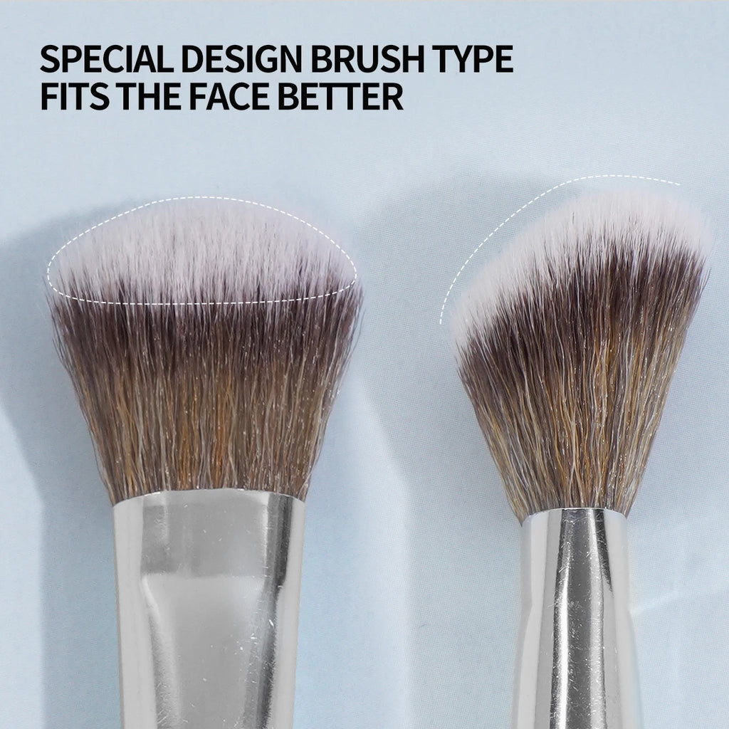 Maange 5-Piece Makeup Brush Set for Foundation, Concealer, Blush & Powder
