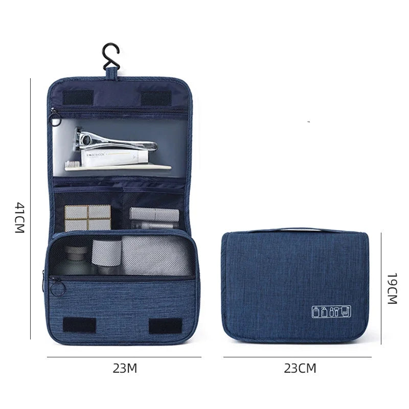 Waterproof Travel Toiletry Bag – Oxford Fabric Hanging Cosmetic Organizer