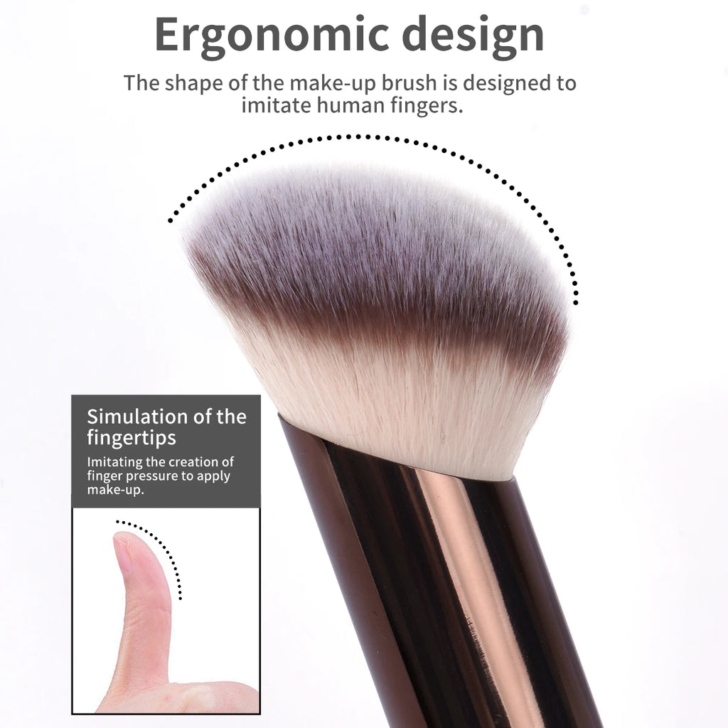 Maange Double Ended Makeup Brush | Foundation & Powder Brush