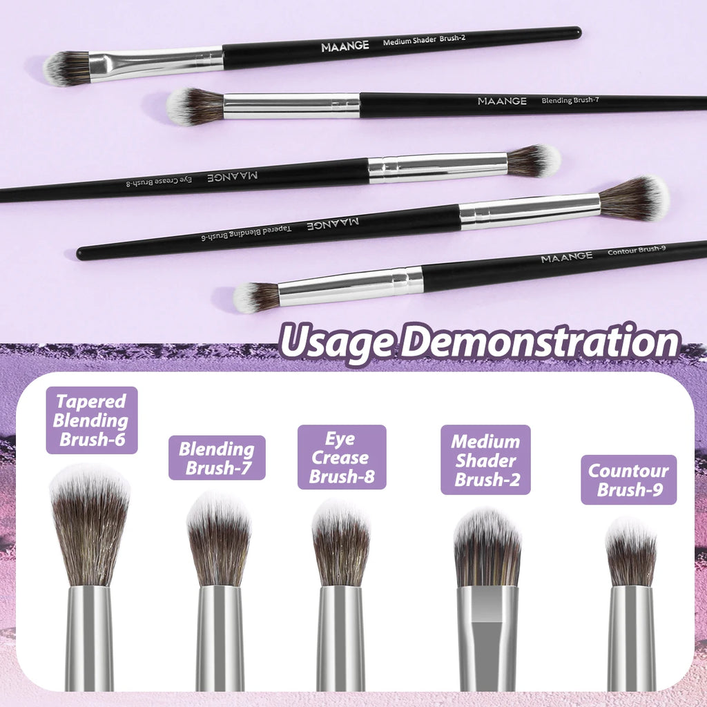 Maange Professional 5PCS Detail Makeup Brush Set | Soft Synthetic Bristles