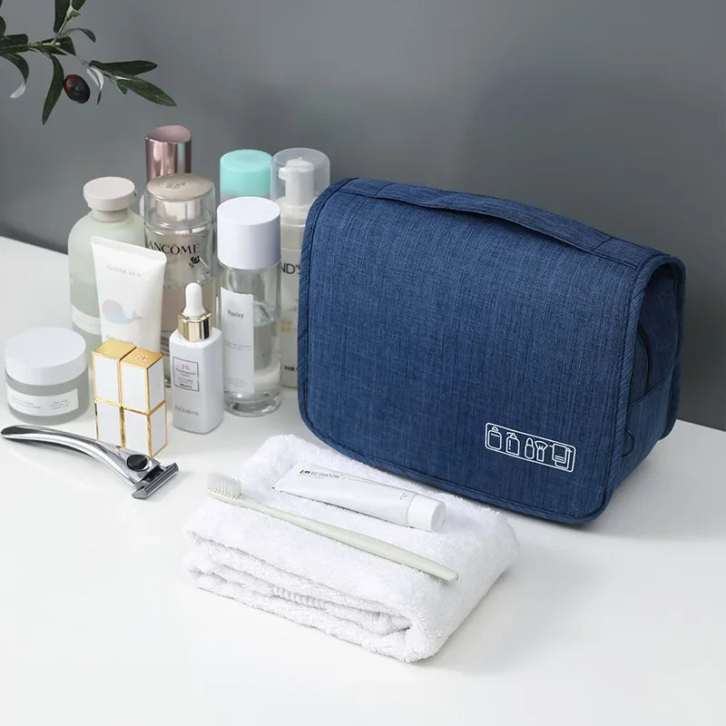 Waterproof Travel Toiletry Bag – Oxford Fabric Hanging Cosmetic Organizer