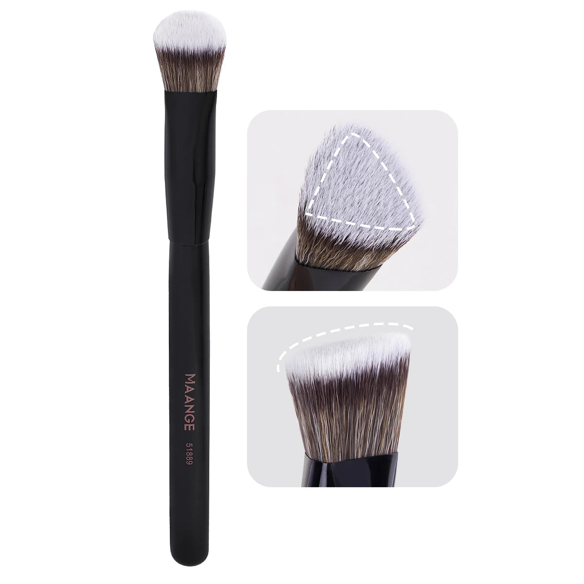 Maange Triangle Under Eye Concealer Brush for Liquid & Cream Makeup
