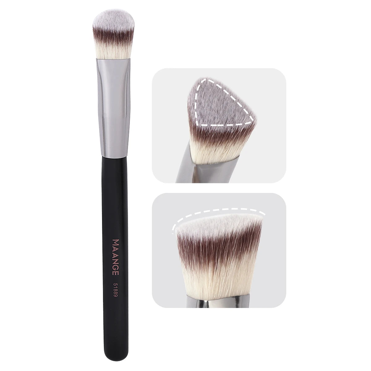 Maange Triangle Under Eye Concealer Brush for Liquid & Cream Makeup