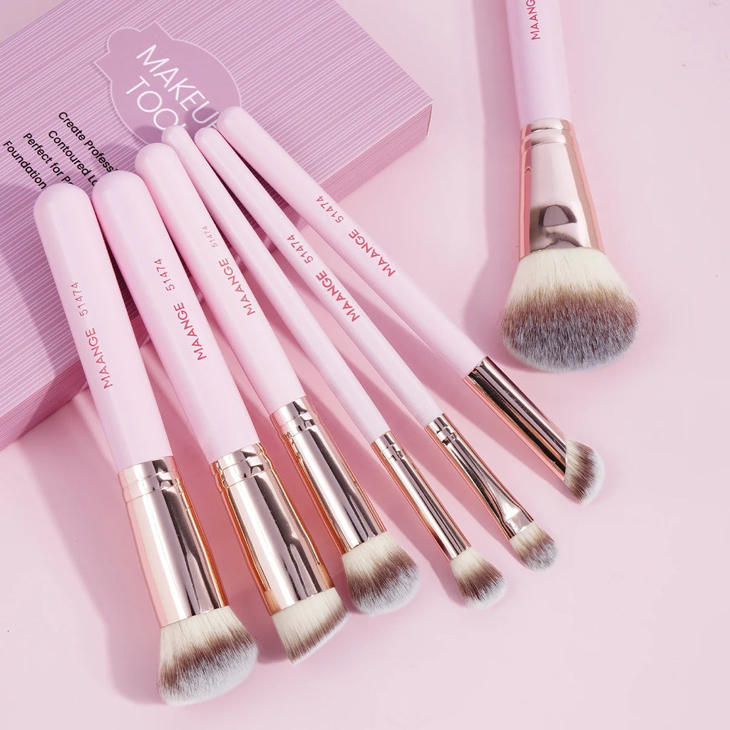 MAANGE 7-Piece Makeup Brush Set-Beauty Brush Set