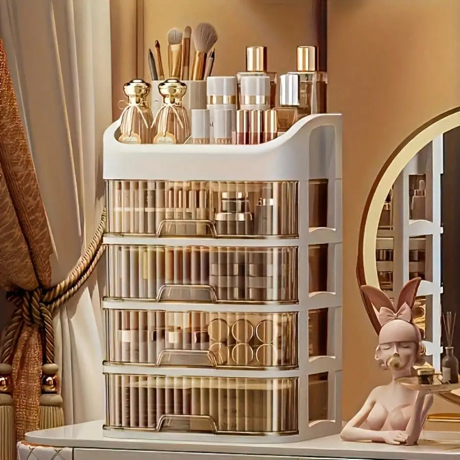 3-5 Layer Cosmetic Storage Cabinet – Makeup & Skincare Drawer Organizer