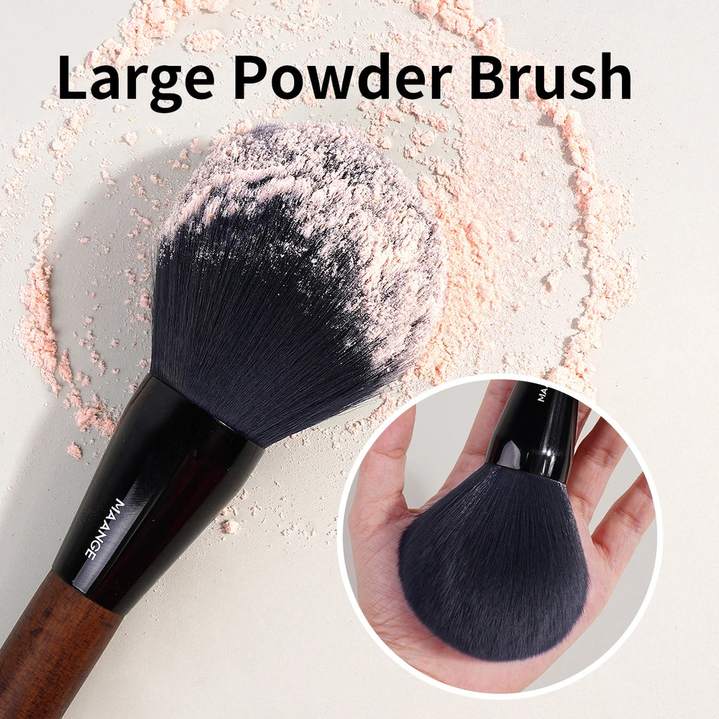 Maange Professional Powder & Blush Makeup Brush | Soft Dense Bristles