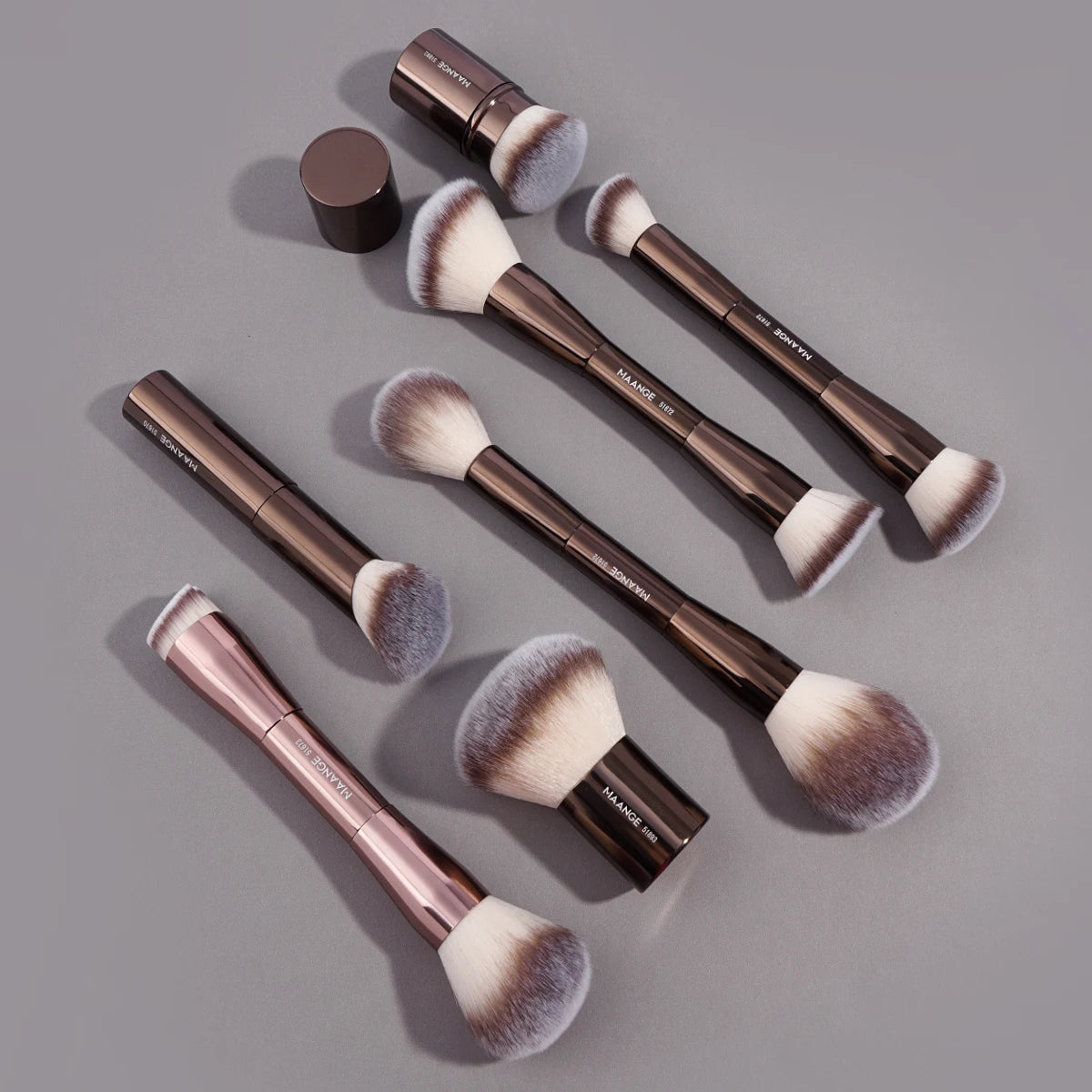Maange Double Ended Makeup Brush | Foundation & Powder Brush