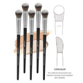 Maange 5-Piece Makeup Brush Set for Foundation, Concealer, Blush & Powder