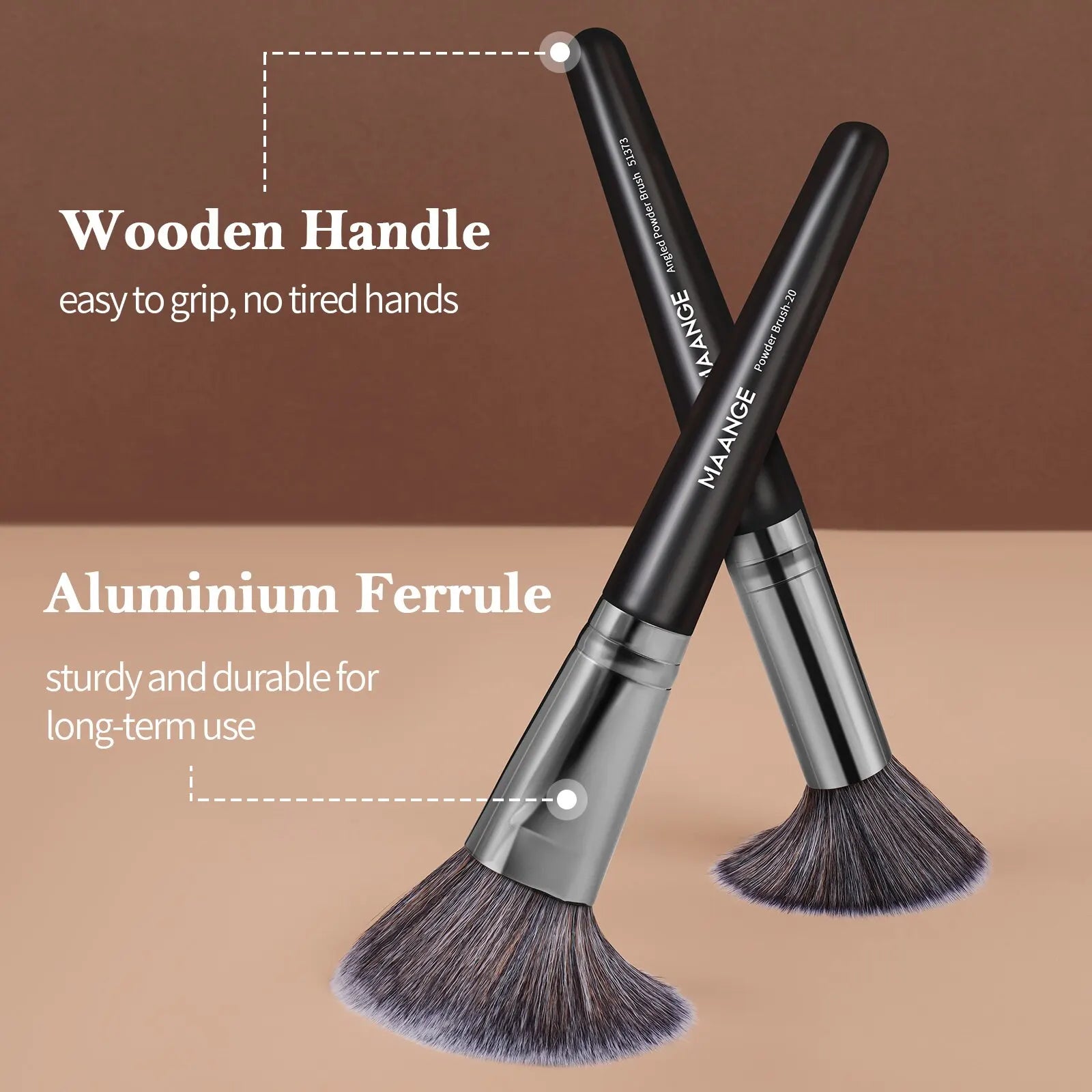 Maange 25-Piece Professional Makeup Brush Set with Gift Box | Face & Eye Brush