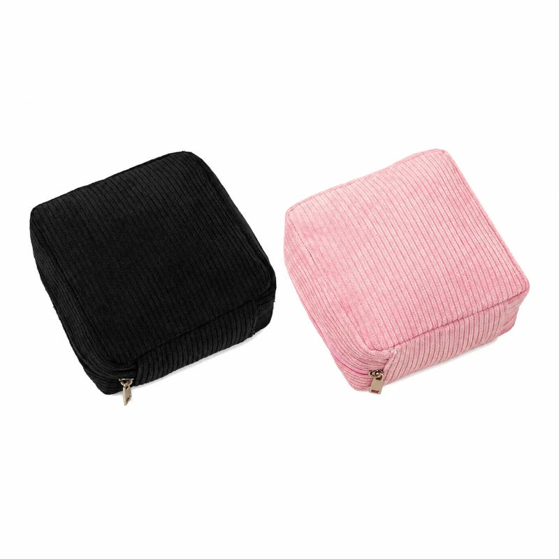 Portable Mini Makeup & Sanitary Napkin Organizer Bag – Travel Storage Pouch
