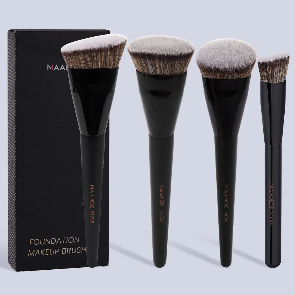 Maange 4-Piece Professional Makeup Brush Set | Foundation, Contour & Blending Brushes