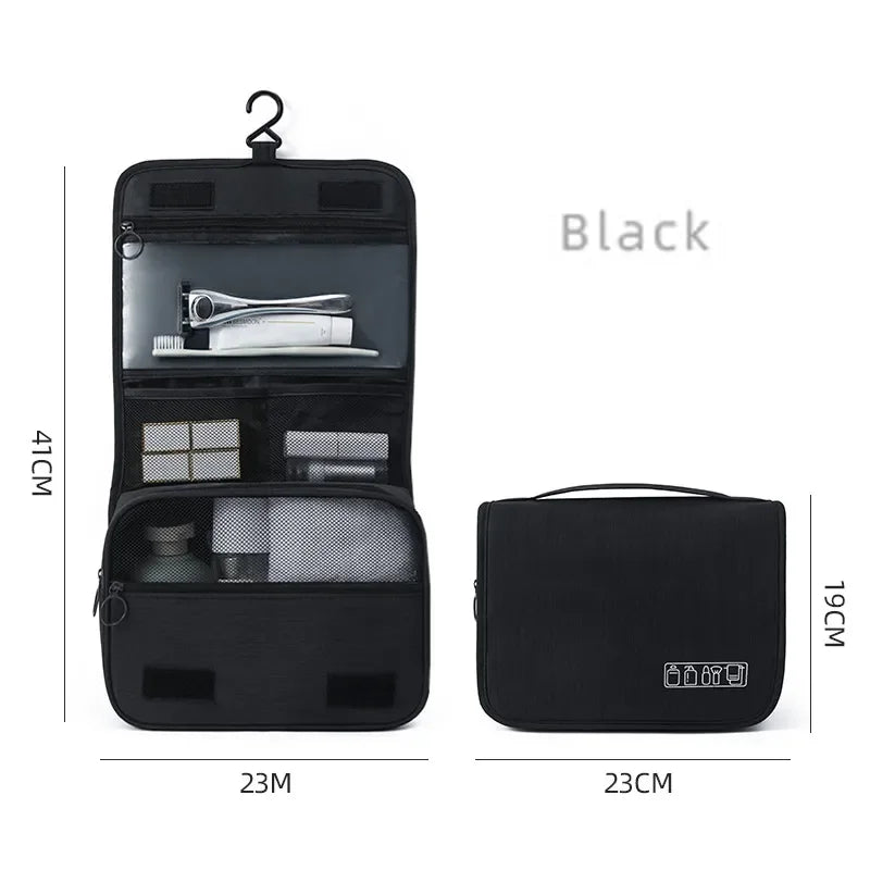 Waterproof Travel Toiletry Bag – Oxford Fabric Hanging Cosmetic Organizer