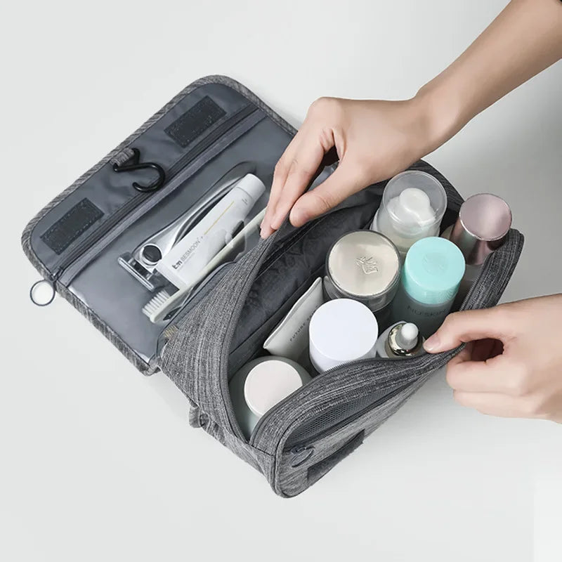 Waterproof Travel Toiletry Bag – Oxford Fabric Hanging Cosmetic Organizer