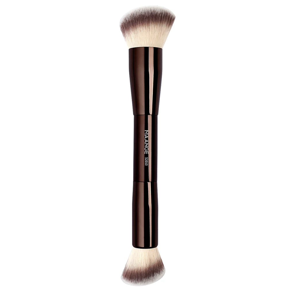 Maange Double Ended Makeup Brush | Foundation & Powder Brush