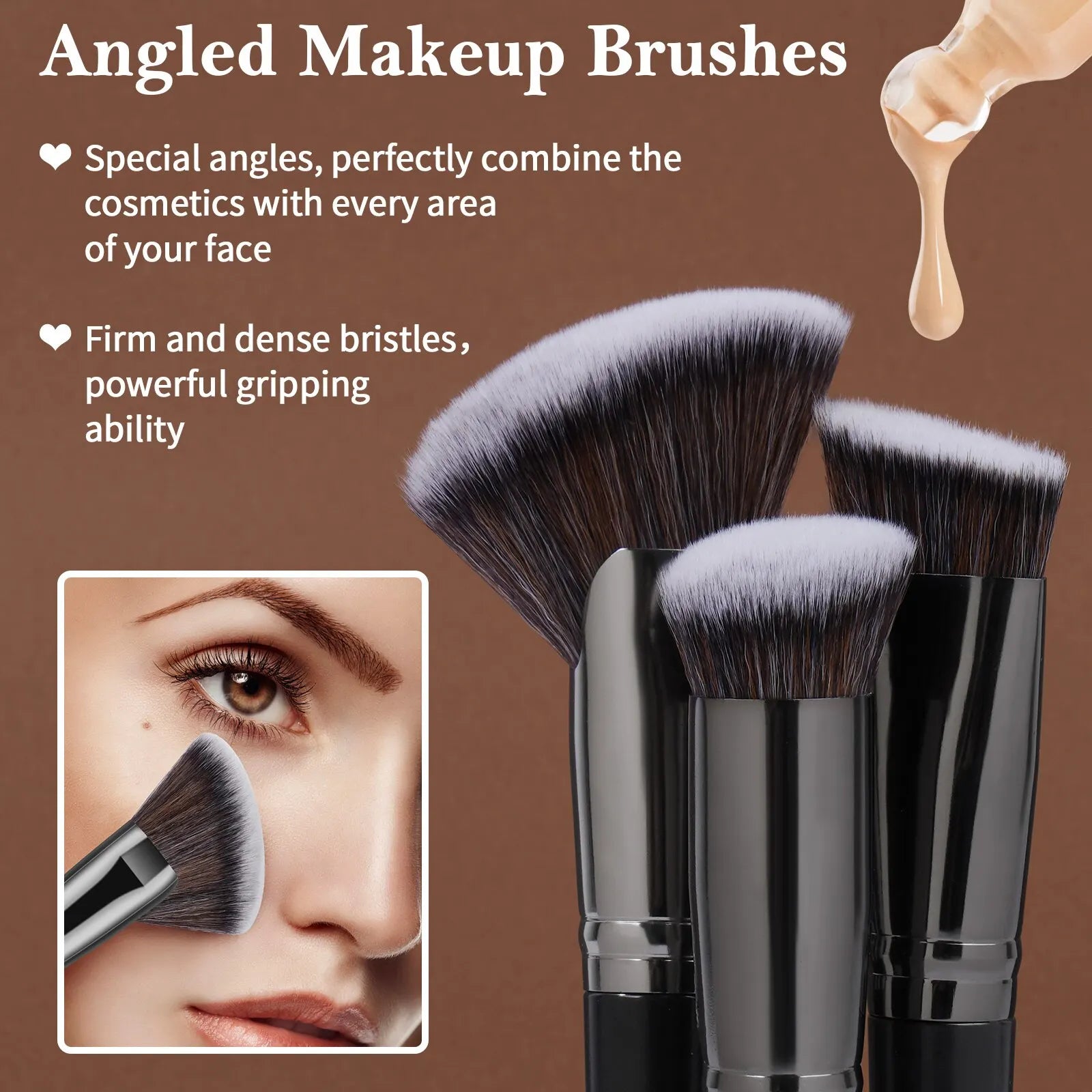 Maange 25-Piece Professional Makeup Brush Set with Gift Box | Face & Eye Brush