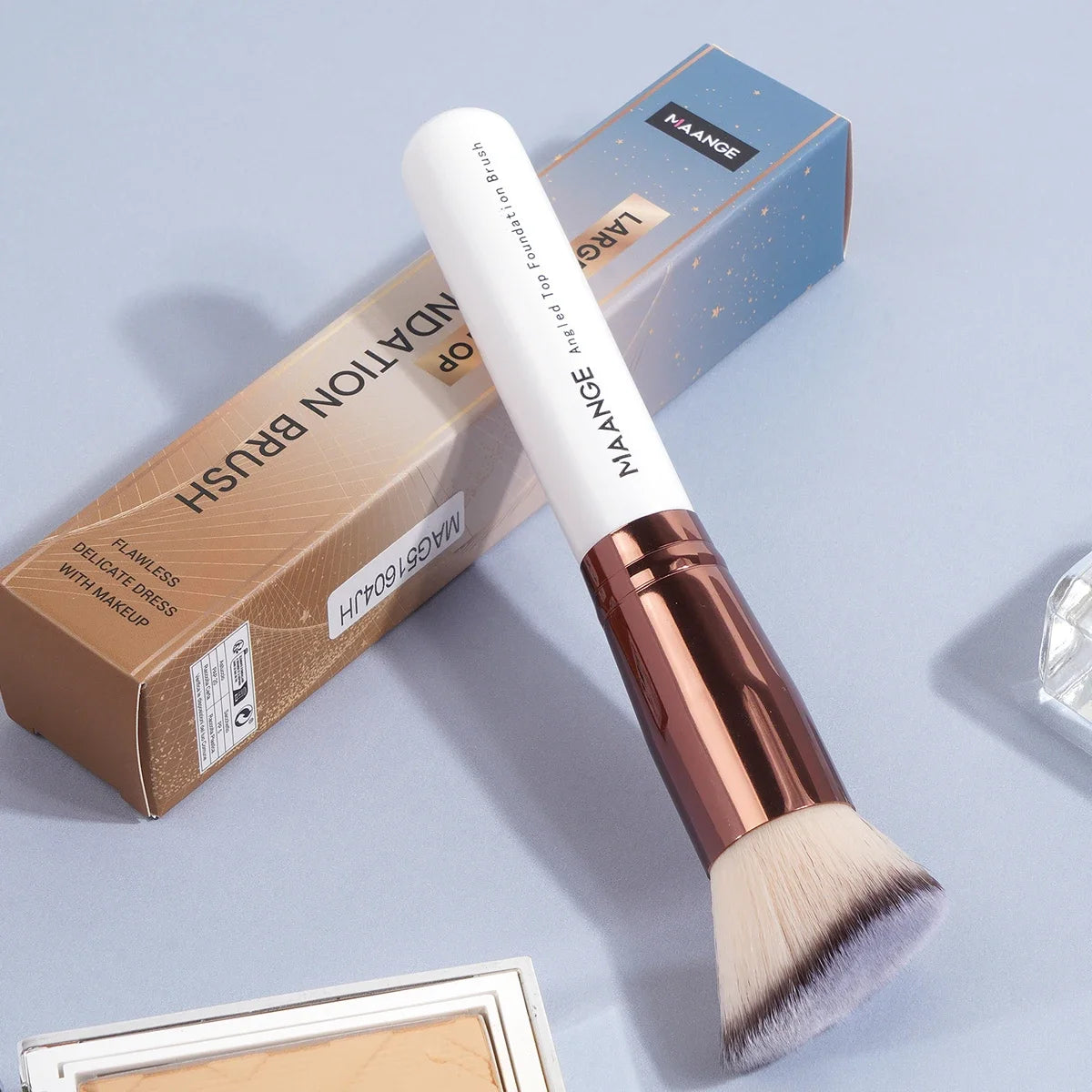 Maange 2-Piece Kabuki Makeup Brush Set for Foundation, Powder & Blush