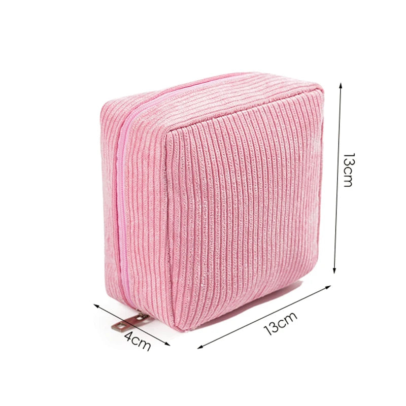 Portable Mini Makeup & Sanitary Napkin Organizer Bag – Travel Storage Pouch