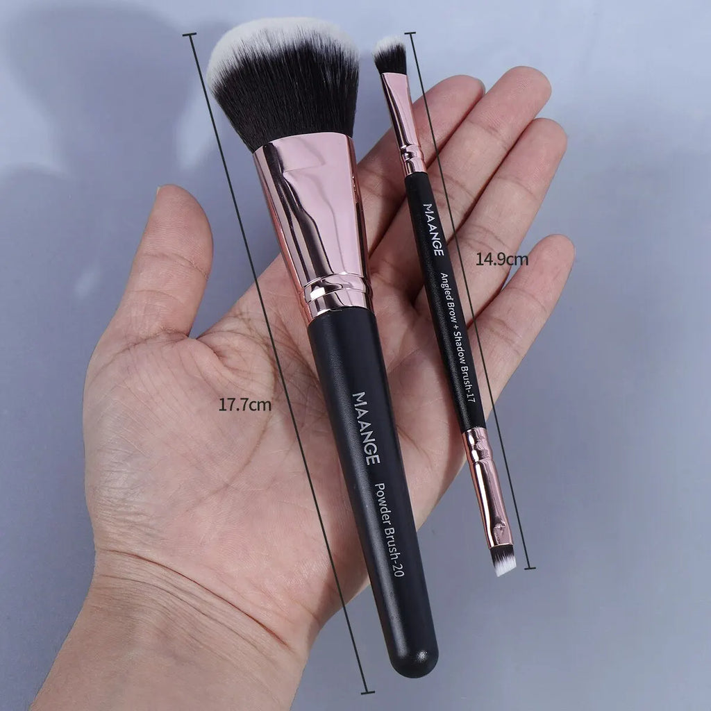 MAANGE 20-Piece Professional Makeup Brush Set with Storage Box