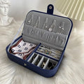 Portable Jewelry Organizer Box – Travel Jewelry Case with Leather Storage