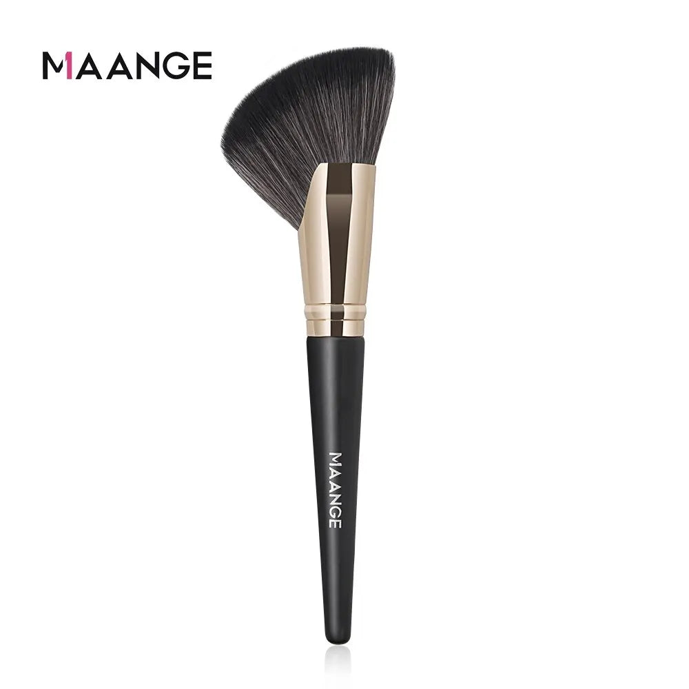 Maange Angled Blush & Bronzer Makeup Brush | Dense Soft Contour Brush