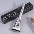 Maange Flat Top Kabuki Foundation Brush with Storage Box | Soft Synthetic Bristles
