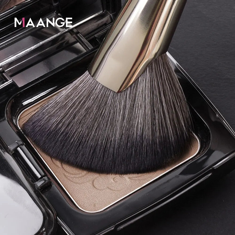 Maange Angled Blush & Bronzer Makeup Brush | Dense Soft Contour Brush