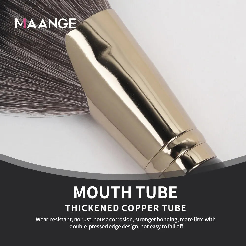 Maange Angled Blush & Bronzer Makeup Brush | Dense Soft Contour Brush