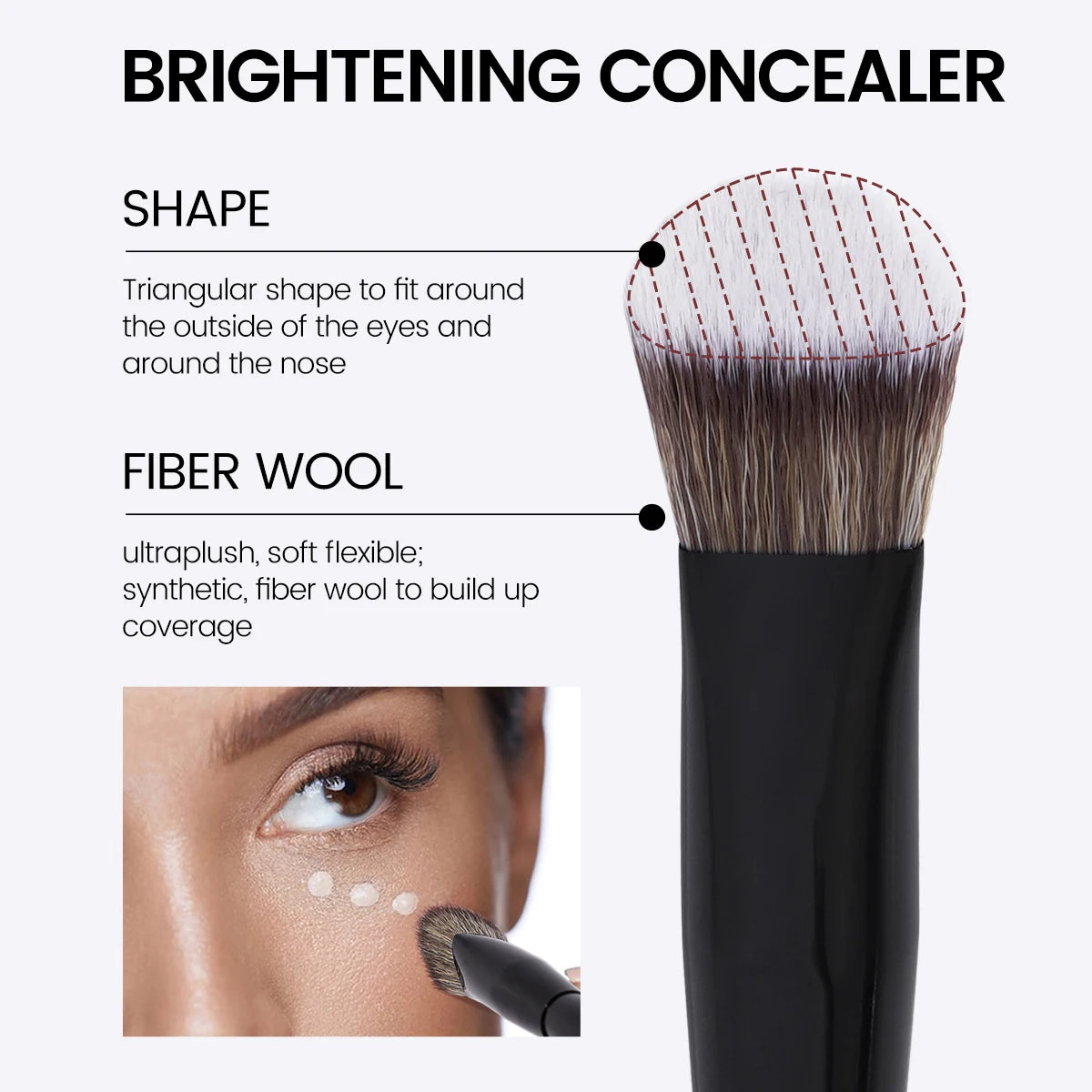 Maange 4-Piece Professional Makeup Brush Set | Foundation, Contour & Blending Brushes
