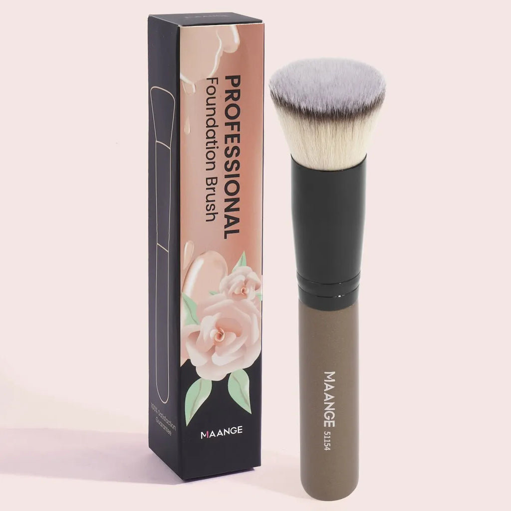 Maange Professional Foundation Makeup Brush with Storage Box | Soft Dense Bristles