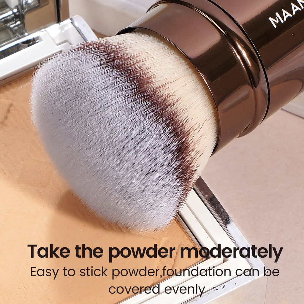 Maange Double Ended Makeup Brush | Foundation & Powder Brush