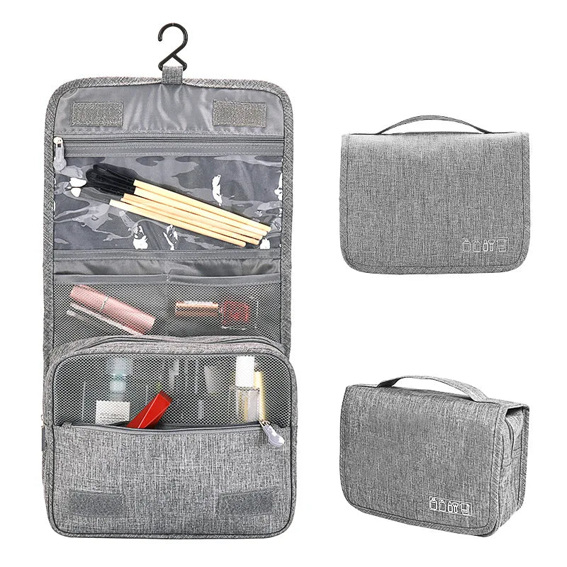 Waterproof Travel Toiletry Bag – Oxford Fabric Hanging Cosmetic Organizer
