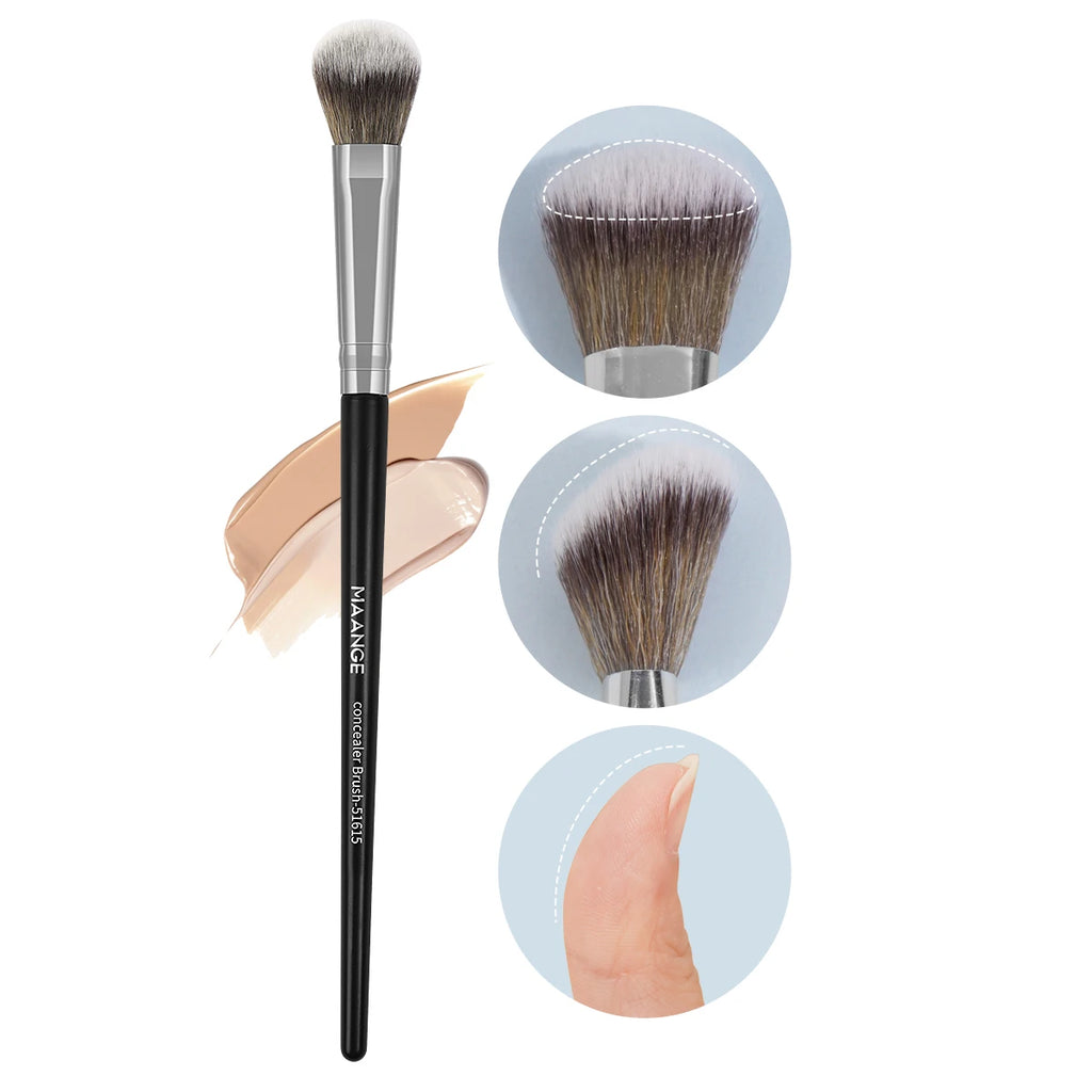 Maange 5-Piece Makeup Brush Set for Foundation, Concealer, Blush & Powder